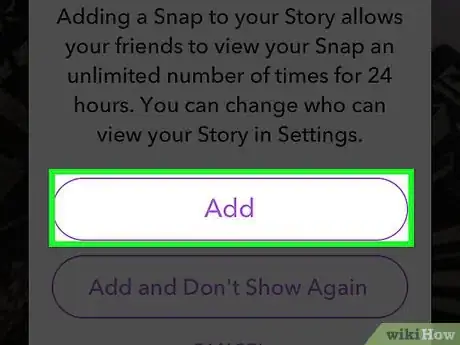 Imagen titulada Post to Snapchat Stories Step 6