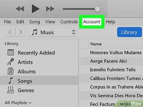 Imagen titulada Log Out of iTunes Step 2