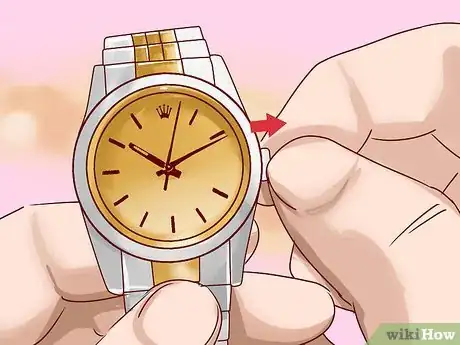 Imagen titulada Adjust the Time on a Rolex Replica Step 1