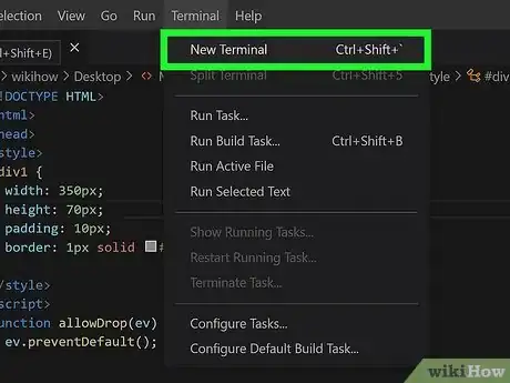 Imagen titulada Run a HTML File in Visual Studio Code Step 6