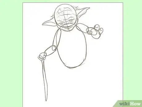 Imagen titulada Draw Yoda from Star Wars Step 3