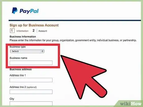 Imagen titulada Set up a Paypal Account to Receive Donations Step 4