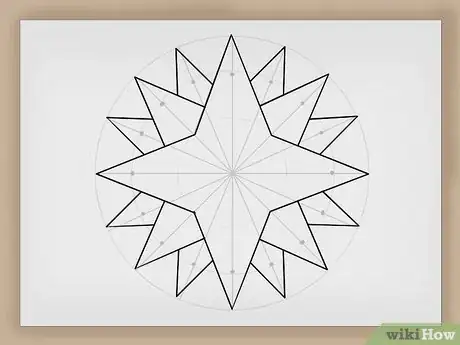 Imagen titulada Draw a Compass Rose Step 10