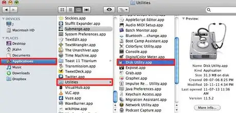 Imagen titulada Disk utility