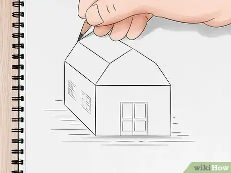 Imagen titulada Draw a Barn Using Freehand Perspective Step 11