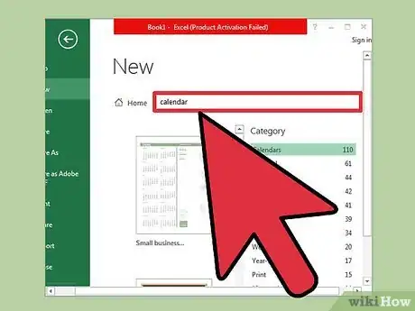 Imagen titulada Create a Calendar in Microsoft Excel Step 2