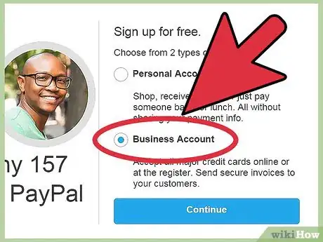 Imagen titulada Set up a Paypal Account to Receive Donations Step 2