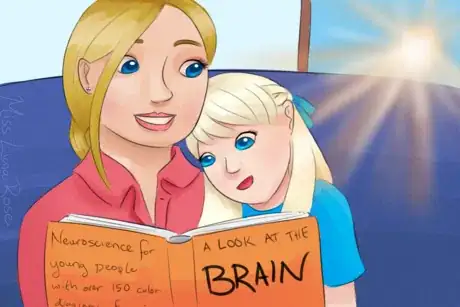 Imagen titulada Sisters Reading about Neuroscience.png