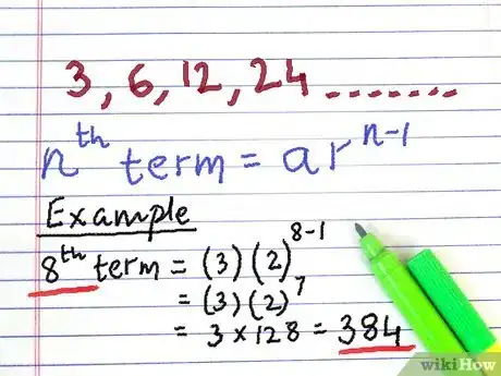 Imagen titulada Find Any Term of a Geometric Sequence Step 4