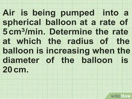 Imagen titulada Solve Related Rates in Calculus Step 1