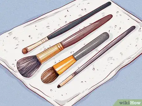 Imagen titulada Dry Makeup Brushes Step 1