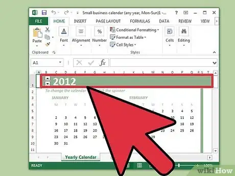 Imagen titulada Create a Calendar in Microsoft Excel Step 4