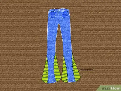 Imagen titulada Cut Jeans to Make a Wider Leg Step 10