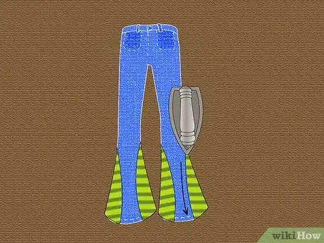 Imagen titulada Cut Jeans to Make a Wider Leg Step 12