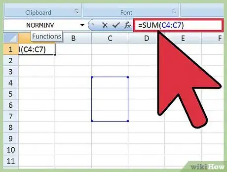 Imagen titulada Use Summation Formulas in Microsoft Excel Step 2