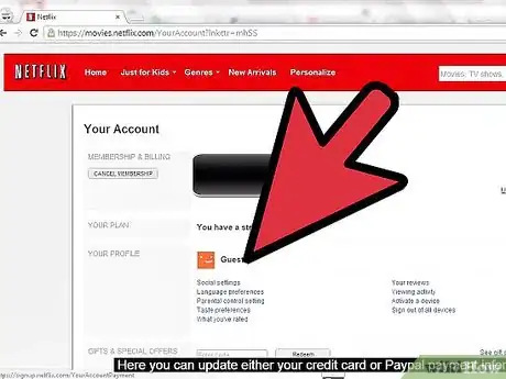 Imagen titulada Change Your Payment Information on Netflix Step 12