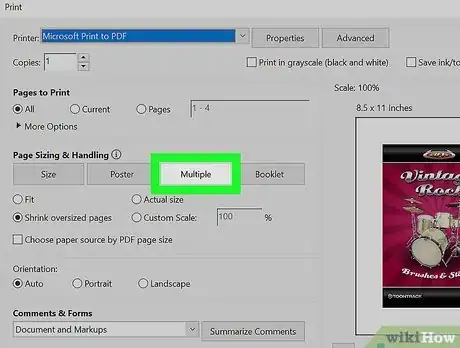 Imagen titulada Print Multiple Pages Per Sheet in Adobe Reader Step 4