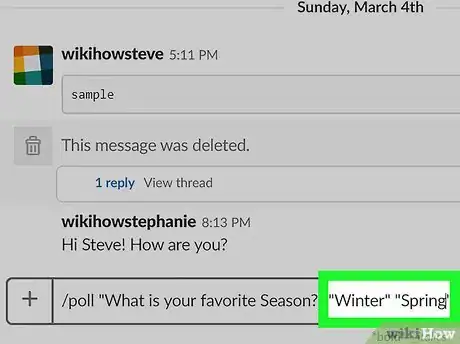 Imagen titulada Create a Poll on Slack on PC or Mac Step 8