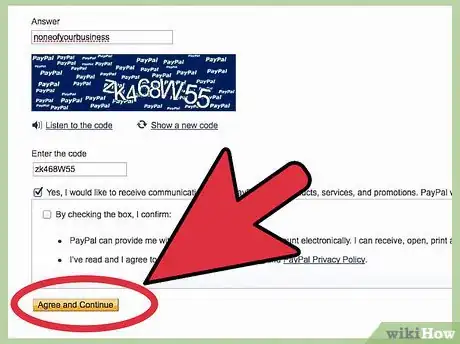 Imagen titulada Set up a Paypal Account to Receive Donations Step 5