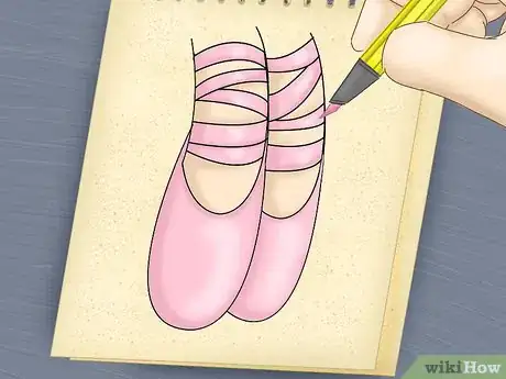 Imagen titulada Draw Ballet Slippers Step 11