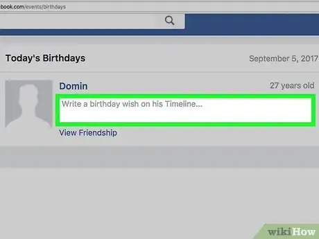 Imagen titulada Wish Happy Birthday on Facebook Step 20