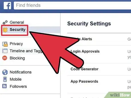 Imagen titulada Edit Your Security Settings on Facebook Step 3