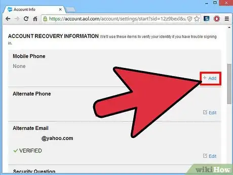 Imagen titulada Change Your Account Recovery Settings on AOL Mail Step 5