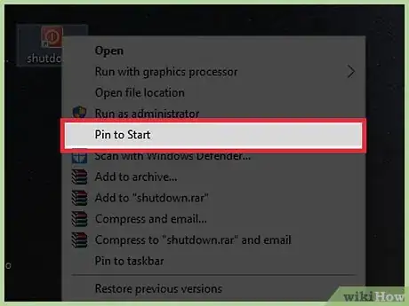 Imagen titulada Make a Shutdown Shortcut in Windows Step 6