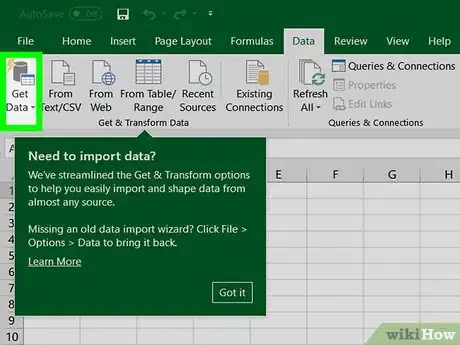 Imagen titulada Activate Power Query in Excel 2016 Step 4