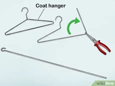 Imagen titulada Use a Coat Hanger to Break Into a Car Step 1