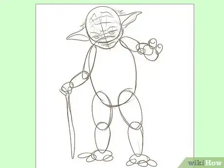 Imagen titulada Draw Yoda from Star Wars Step 4