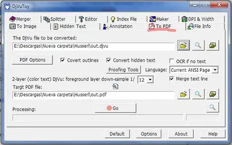 Imagen titulada Pantalla 7   DjVuToy To PDF