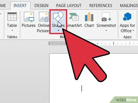 Imagen titulada Use Autoshapes in Word Step 1
