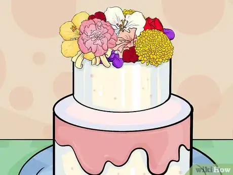 Imagen titulada Add Fresh Flowers to a Cake Step 9