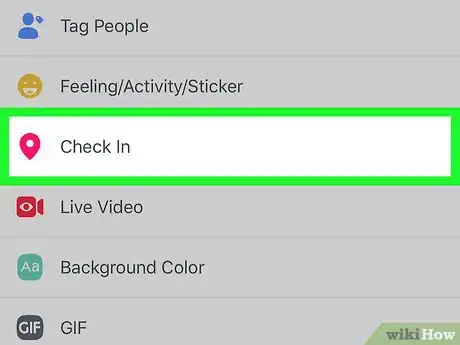 Imagen titulada Check In on Facebook Step 3