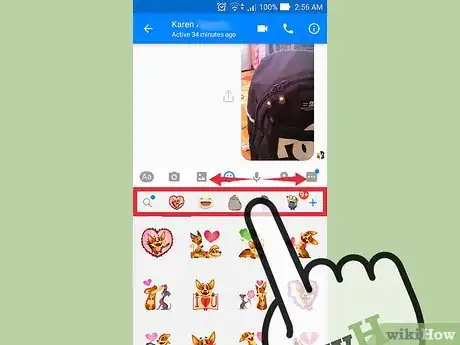 Imagen titulada Use Stickers on Facebook Messenger Step 4