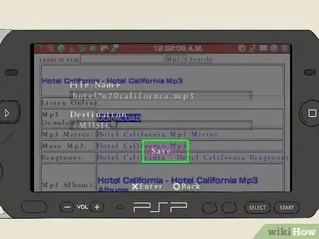 Imagen titulada Download Music Directly from Your PSP's Web Browser Step 9