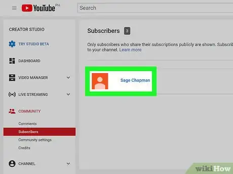 Imagen titulada Delete Subscribers from YouTube Step 11