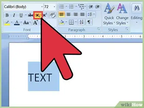 Imagen titulada Create Superscript and Subscript in MS Word Step 6