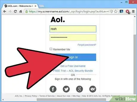 Imagen titulada Change Your Account Recovery Settings on AOL Mail Step 1