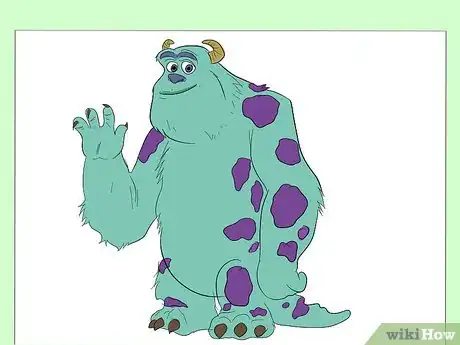 Imagen titulada Draw Sully from Monster's Inc Step 10