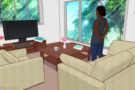 Imagen titulada Girl Stands in Living Room.png