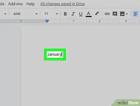 Imagen titulada Create a Calendar in Google Docs Step 3