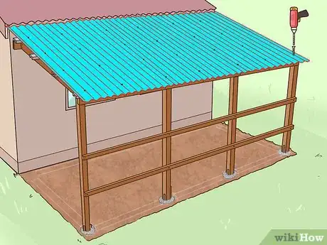 Imagen titulada Add a Lean To Onto a Shed Step 25