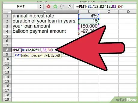 Imagen titulada Calculate a Balloon Payment in Excel Step 15