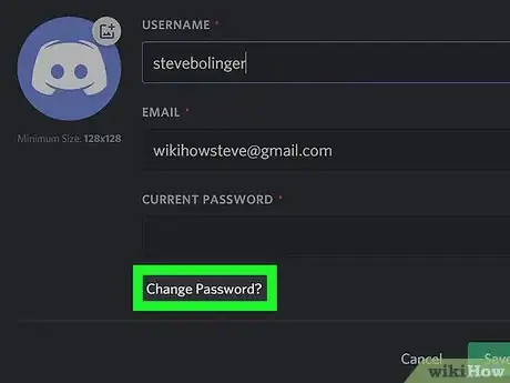 Imagen titulada Change Your Discord Password on a PC or Mac Step 12