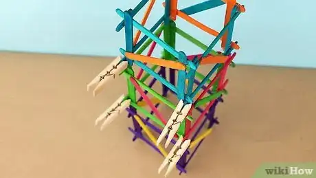 Imagen titulada Build a Popsicle Stick Tower Step 14