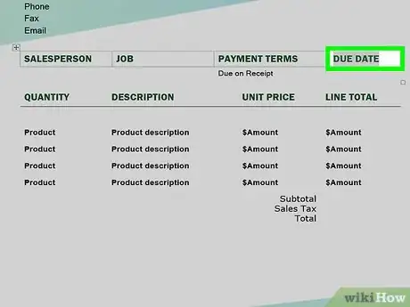 Imagen titulada Make Invoices in Word Step 16