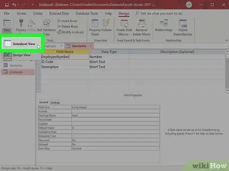 Imagen titulada Make a Database Using MS Access Step 24