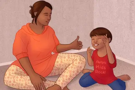 Imagen titulada Woman Gives Thumbs Up to Autistic Boy.png